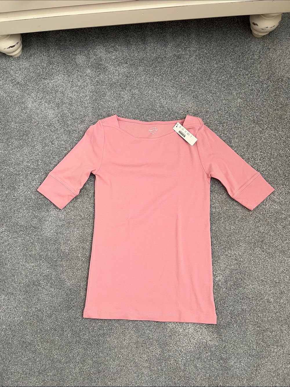 J. Crew Pink Scoop Neck Short Sleeve Tee